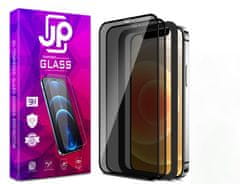 JP JP Privacy 3D steklo, 2 kosa, z okvirjem za namestitev, iPhone 12 Pro Max, črno