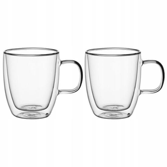 kamille Skodelica 250ml z dvojno steno z ročajem 2 kosa 9000