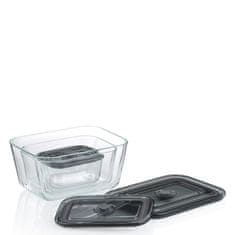 Kela Škatla za shranjevanje živil Aurelia steklo 16,5x11,5x7,5cm 0,75l KL-12644