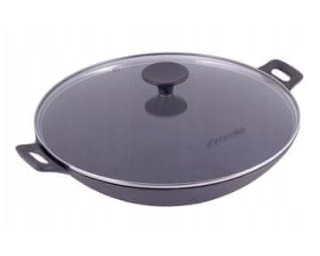 kamille Litoželezna ponev WOK ¤30cm s pokrovom