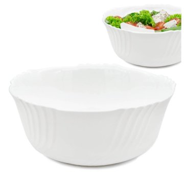 Tragar Bela porcelanska skleda ¤14cm WAVE