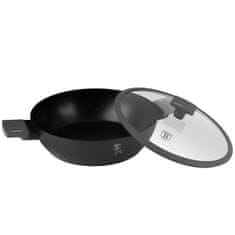 Berlingerhaus Globoka ponev s površino iz titana in pokrovom 30 cm Anthracite Collection BH-8129