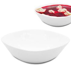 Tragar Bela porcelanska skleda 16,5x16,5cm MODERN