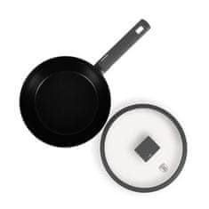 Berlingerhaus Globoka ponev s titanovo površino in pokrovom 24 cm Anthracite Collection BH-8122