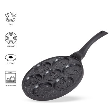 kamille Ponev za palačinke granitna ¤26cm 7x smeško