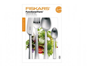 Fiskars Komplet jedilnega pribora 16 kosov, mat zaključek