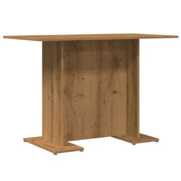 Vidaxl Jedilna miza artisian hrast 110x60x75 cm inženirski les