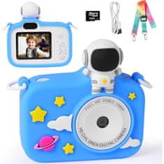 MG CR12 Astronaut dječja kamera + 32GB kartica, modra