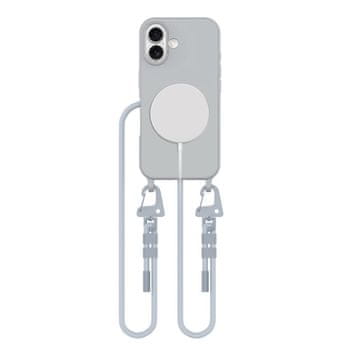 Tech-protect TECH-PROTECT MAGNESSKEJSKA OGRLICA MAGSAFE ZA IPHONE 16, SIVA, VARŠČICA