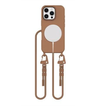 Tech-protect TECH-PROTECT MAGNESSKEJSKA OGRLICA MAGSAFE ZA IPHONE 16 PRO ČOKOLADNO RJAVA