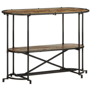 Vidaxl Konzolna mizica 110x42x76 cm trden predelan les