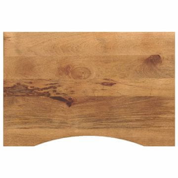 shumee vidaXL Mizna plošča ukrivljena 90x50x2,5 cm trden mangov les