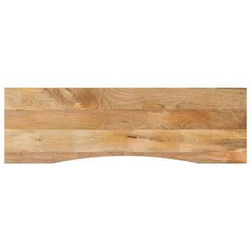 shumee vidaXL Mizna plošča ukrivljena 160x50x2,5 cm trden mangov les