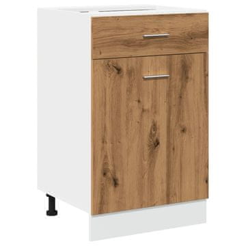 Vidaxl Spodnja omarica s predalom “Lyon” artisan hrast 50x46x81,5cm