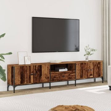 Vidaxl vidaXL TV omarica s predalom, starinski les, 200 x 25 x 44 cm