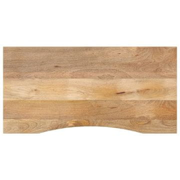 shumee vidaXL Mizna plošča ukrivljena 110x60x2,5 cm trden mangov les