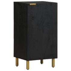 Vidaxl Komoda črn 40x33x75 cm inženirski les