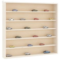 shumee vidaXL Stenska razstavna omarica s 6 policami 60x8,5x55 cm
