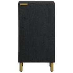 Vidaxl Komoda črn 40x33x75 cm inženirski les