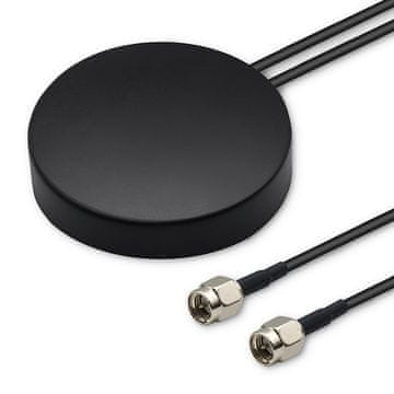 shumee Qoltec GPS + 4G, GLONASS vsesmerna antena | 28dBi | 50W | 2 x SMA moški | Zunanja