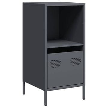 Vidaxl Komoda antracit 35x39x73,5 cm hladno valjano jeklo