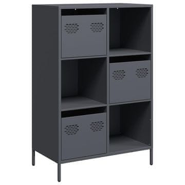 Vidaxl Visoka omara antracit 68x39x103,5 cm jeklo