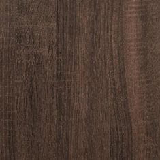 Vidaxl Komoda rjav hrast 92x35x76 cm inženirski les