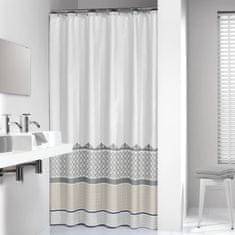 Vidaxl Zavesa za tuš Marrakech 180 cm srebrna