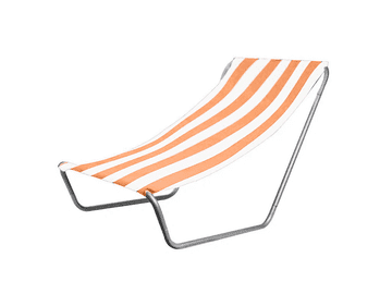 Ljubki dom Zložljiv stol za plažo SAND, oranžne črte