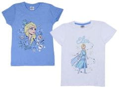 Ljubki dom Otroška majica 2 kom LEDENO KRALJESTVO modra/bela - različne velikosti Velikost: 122 - 128