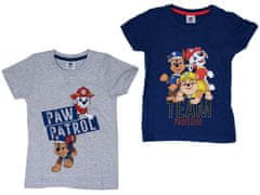 Ljubki dom Otroška majica 2 kom PAW PATROL modra/siva - različne velikosti Velikost: 110 - 116