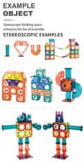 CAB Toys Magnetni gradnik Lucky Dragon 185 delni set - Magic Magnetic Blocks