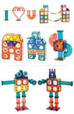 CAB Toys Magnetni gradnik Lucky Dragon 185 delni set - Magic Magnetic Blocks
