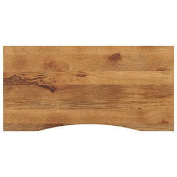 shumee vidaXL Mizna plošča ukrivljena 110x60x2,5 cm trden mangov les