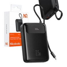 Mcdodo Mcdodo MC-3720 20000mAh power banka, kabel USB-C, USB-A, USB-C