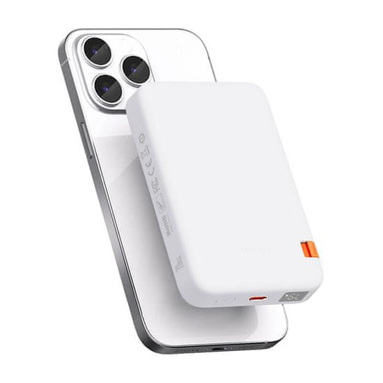 Mcdodo Mcdodo MC-5100 magnetna power banka s stojalom 10000mAh, 20W (bela)