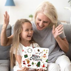 Netscroll 24- dnevni adventni božični koledar z 22 božičnimi obeski in 2 prilagodljivima zapestnicama , DIY zlat darilni set za otroke, dekleta, najstnike, popolno darilo za praznični čas, MerryChristmas