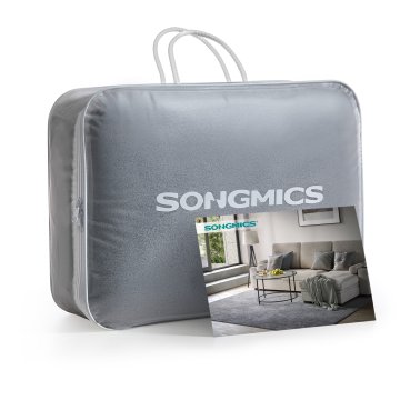 Songmics Preproga 150x80x1 cm siva