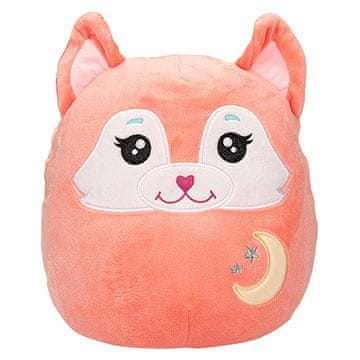 Mekký polštářek Ylvi Swoopies, Malý, Lištička s měsíčkem, s GITD efektem, 20 cm