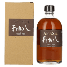 Akashi Japonski whisky 5y Single Malt Sherry cask + GB 0,5 l
