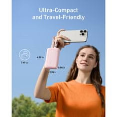 Anker Zolo Powerbank 20000 mAh, 30W z vgrajenima kabloma USB-C + Lightning, črn