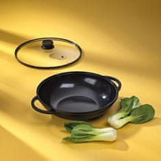 Kela Ponev WOK s keramično površino in pokrovom ATURA 32 cm KL-15174