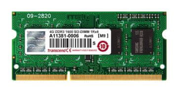 Transcend pomnilnik SODIMM DDR3 4GB 1600MHz 1Rx8 CL11