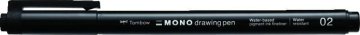 Tombow Fineliner MONO risalno pero - konica 02 črna