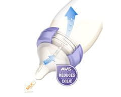 Lansinoh Steklena steklenička za dojenčke 240 ml s sesalcem NaturalWave TM (M)