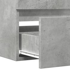 Vidaxl Omarica za umivalnik betonsko siva 100x38,5x45 cm iverna plošča