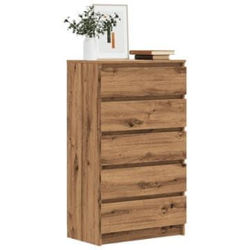 Vidaxl vidaXL Predalnik, Artisan hrast, 60x36x103 cm, Material na osnovi lesa