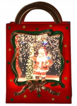 shumee LED figurica iz božične darilne vrečke 7,5x4x11,5 cm na baterije