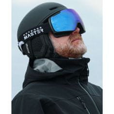 Outdoor master Smučarska Očala Heron VLT 15% + Polarizirana rumena leča 87%, Black frame, RevoBlue Lens