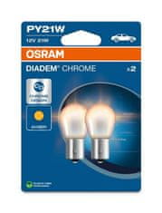 Osram 12V PY21W BAU15S diadem krom oranžna 2 kosa